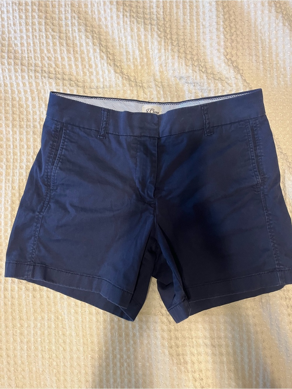 J. Crew Navy Cotton Chino Bermuda Shorts